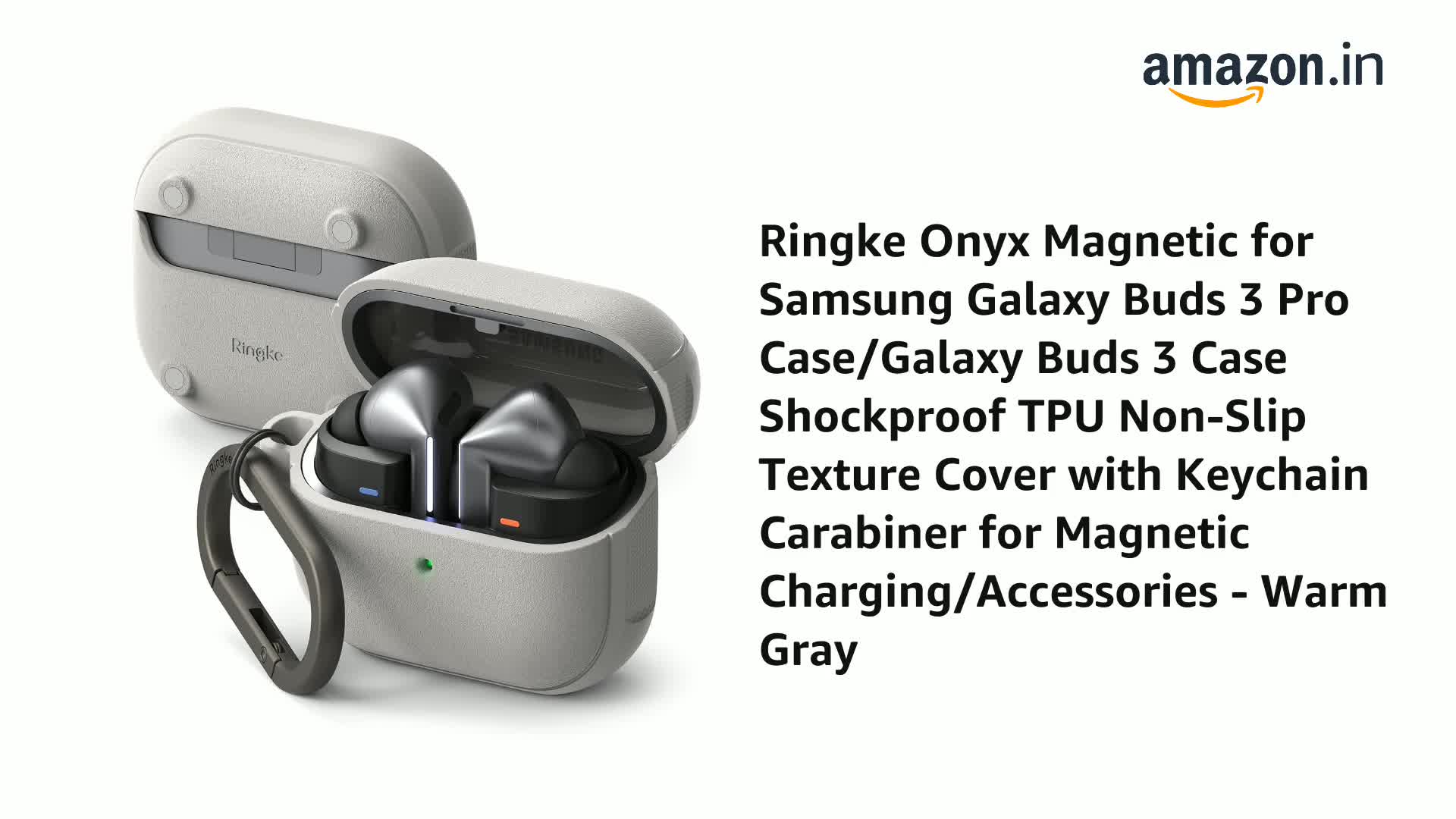 Ringke Onyx Magnetic for Samsung Galaxy Buds 3 Pro Case/Galaxy